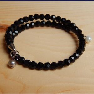 Black Bracelet With Dangles
